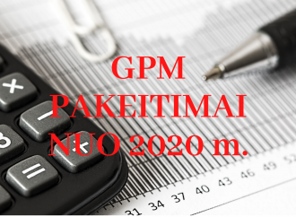 GPM pakeitimai 2020 m.